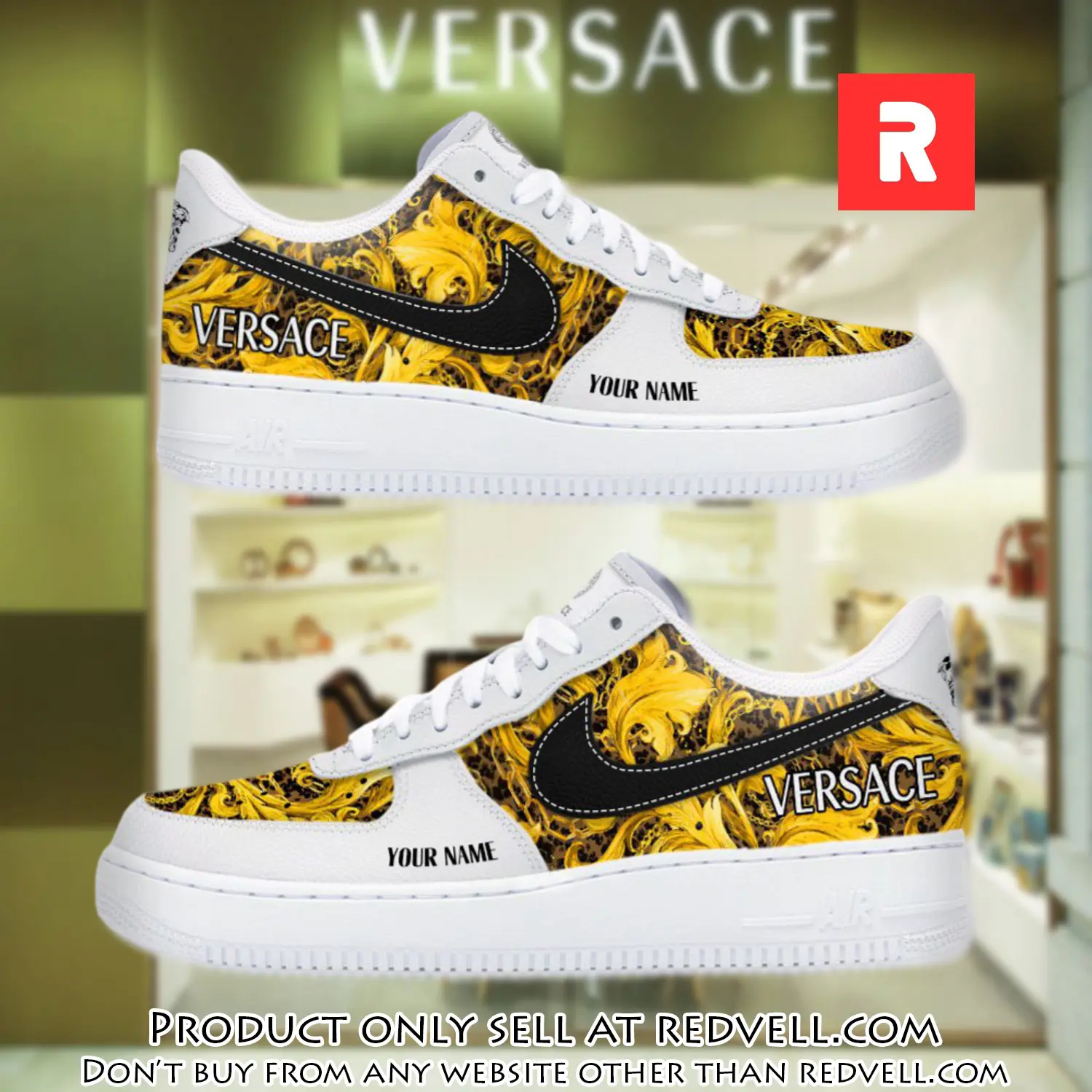 Personalized versace luxury air force 1 sneakers limited af1 shoes oaf1018 rv3445596